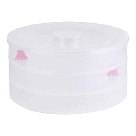 093 Plastic 3 Compartment Sprout Maker White Wukusy