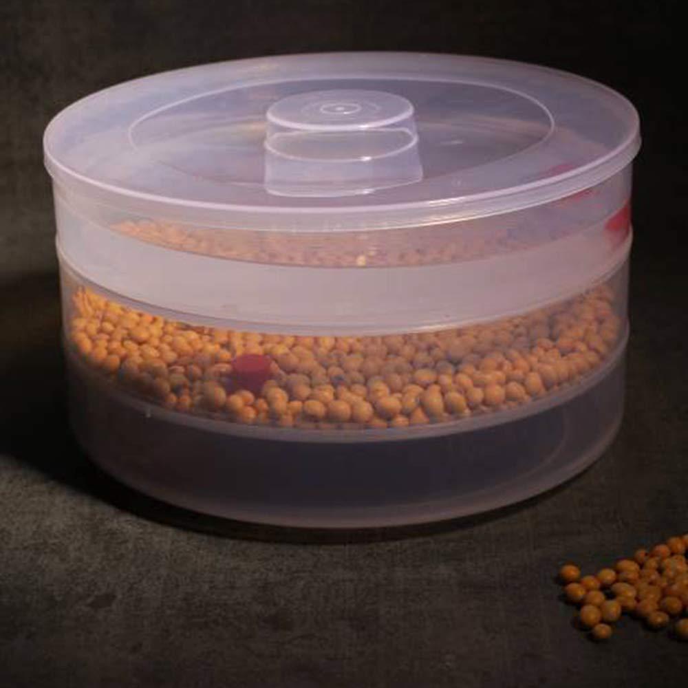 093 Plastic 3 Compartment Sprout Maker White Wukusy