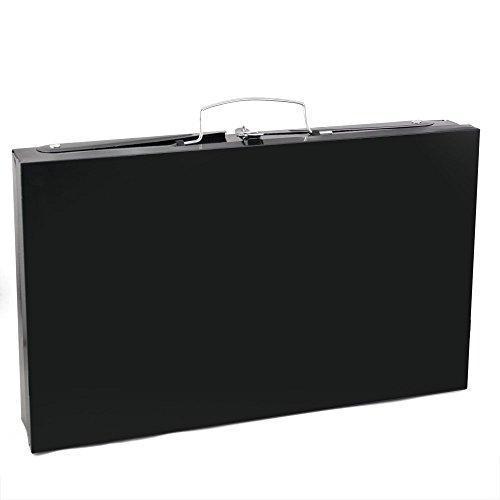 125 Stainless Steel Briefcase Style Barbecue Grill Toaster (Medium Black) Wukusy