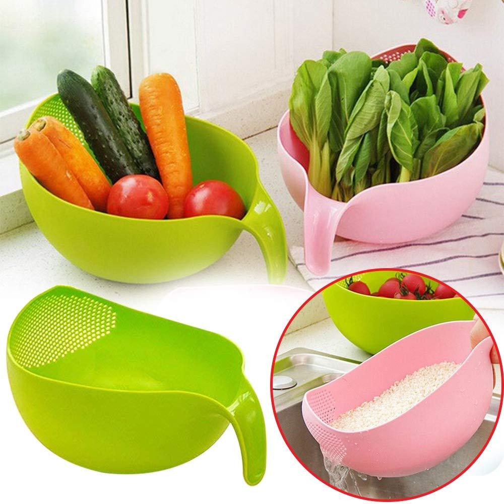 156 Rice Bowl Thick Drain Basket With Handle Wukusy