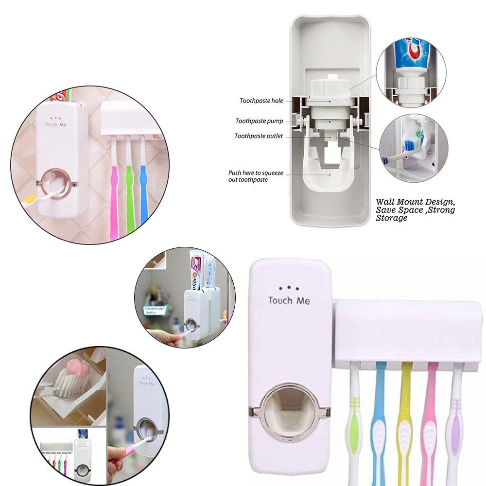 174 Toothpaste Dispenser  Tooth Brush Holder Wukusy