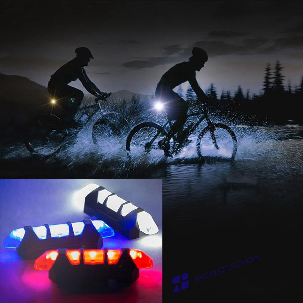 1617 Rechargeable Bicycle Front Waterproof Led Light (Blue) Wukusy