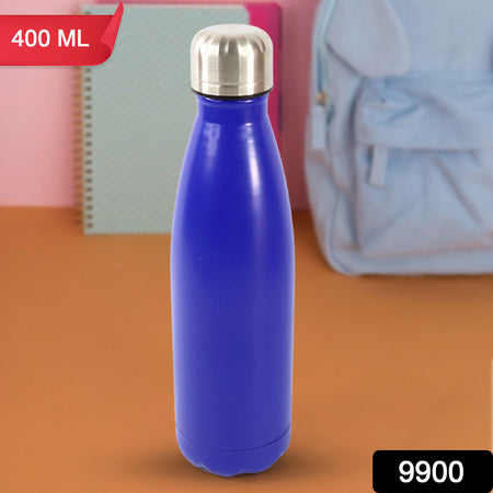 Stainless Steel Single Wall Water Bottle 400ml Approx Wukusy