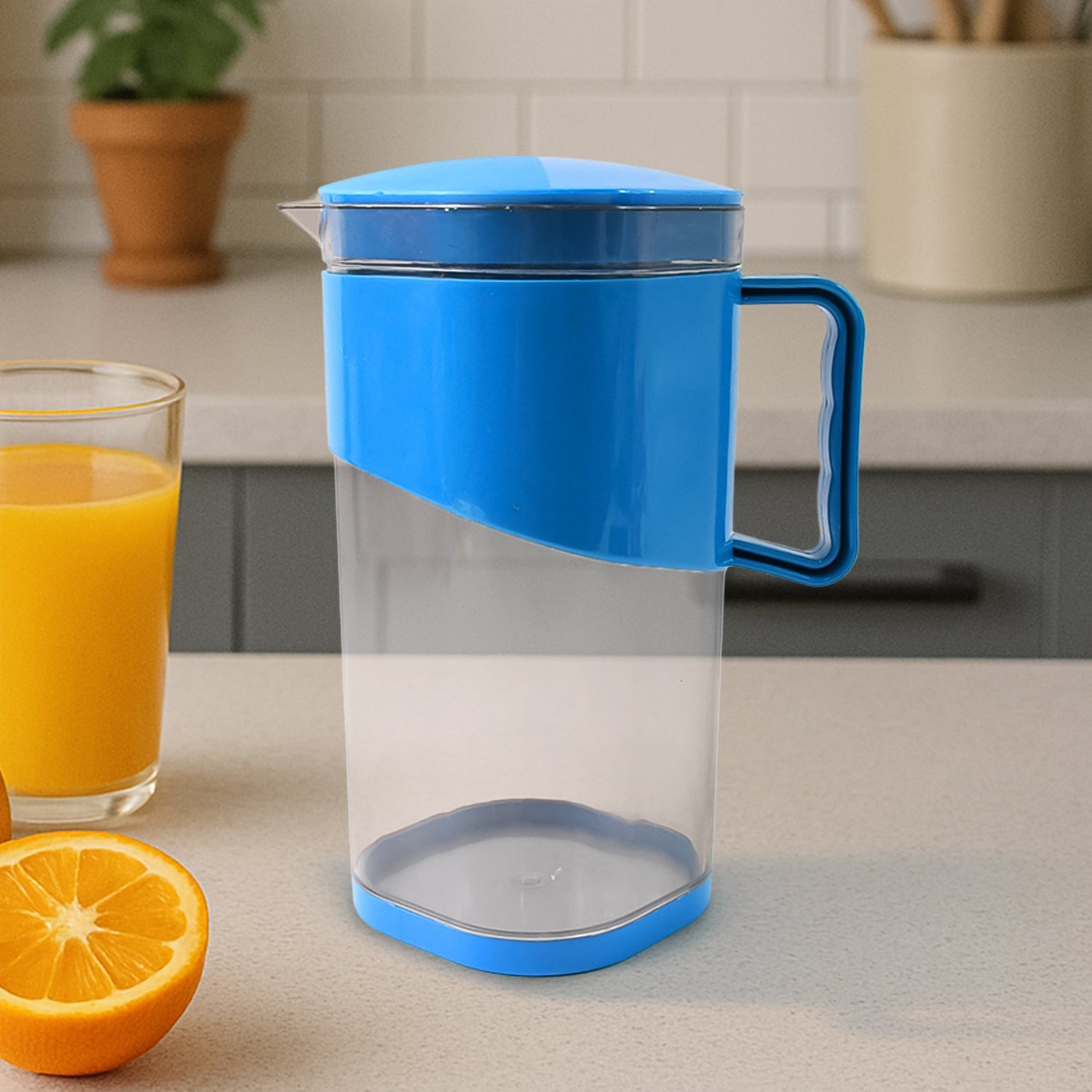 Urban Jug 1.8 Litre  Bpa-free Plastic Water  Juice Jug With Lid And Handle Wukusy