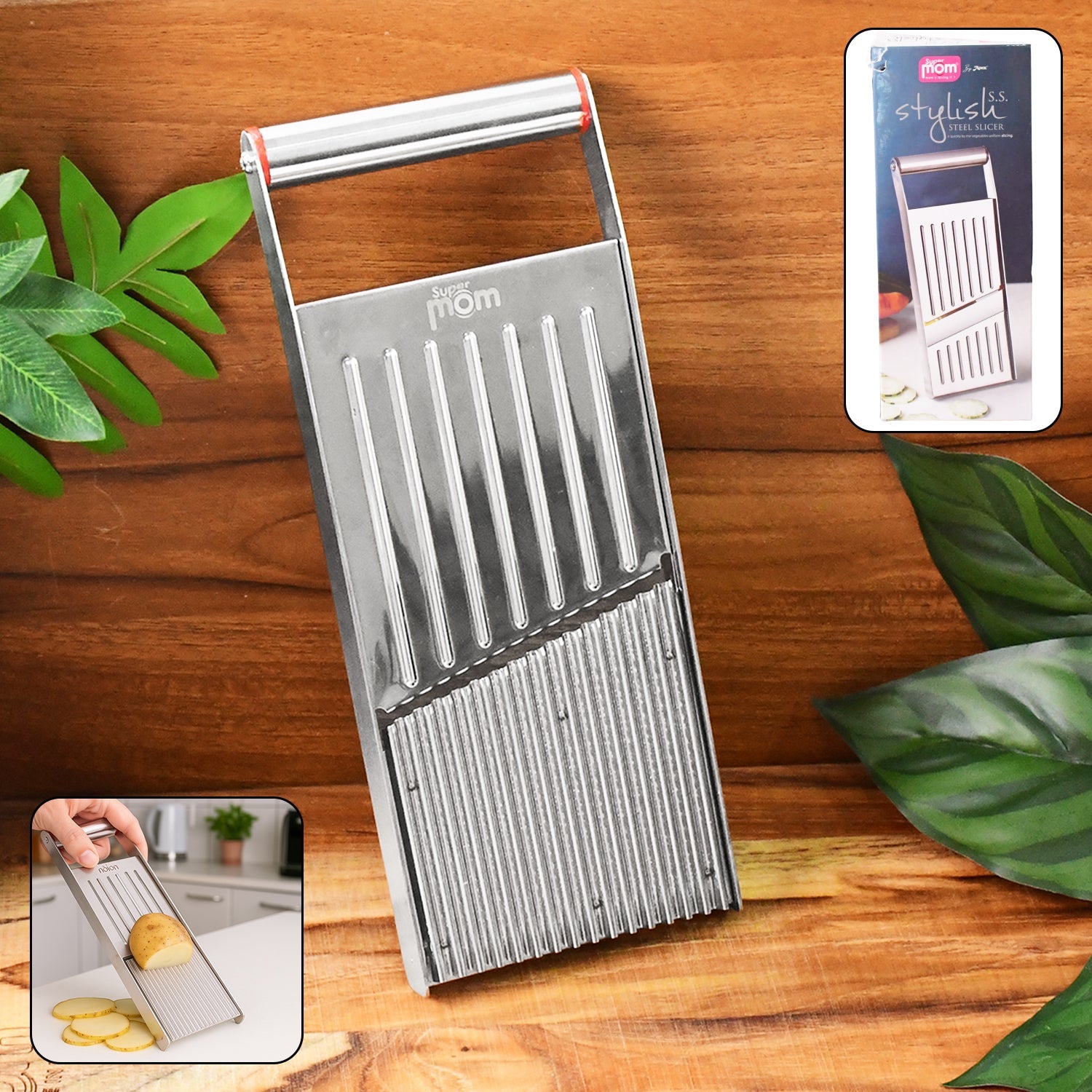 Supermom Stylish Stainless Steel Vegetable  Fruit Slicer Wukusy