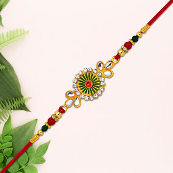 Traditional Floral Design Rakhi Wukusy