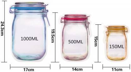 0855 Plastics Transparent Jar Shaped Stand-up Pouch With Zipper Wukusy