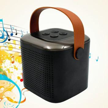 12669 Wireless Speaker Microphone Set Rgb Light Support Memory Card Portablekaraoke Machine Perfect  For Travel Tv Wukusy