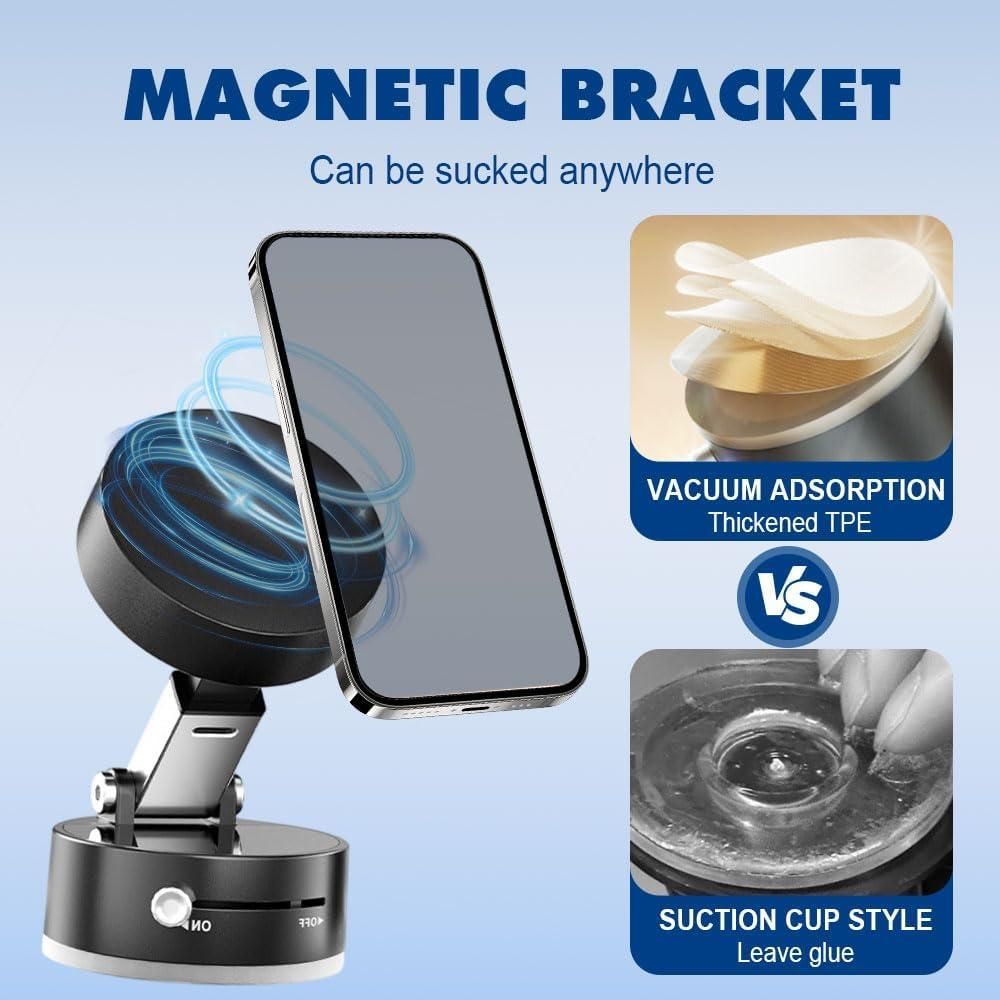 Vacuum Magnetic Suction Phone Holder Roposo Clout