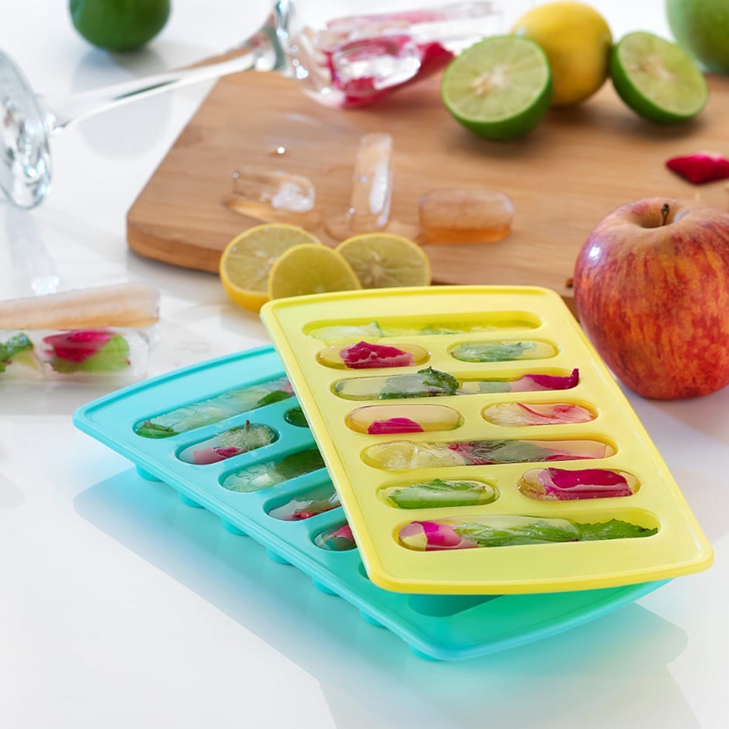 0784 4 Pc Fancy Ice Tray Used Widely In All Kinds Of Household Places While Making Ices And All Purposes. Wukusy