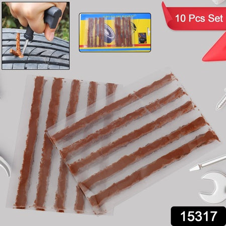 Tire Repair Strings Rubber Strips For Cars  Bike (10 Pcs Set ) Wukusy