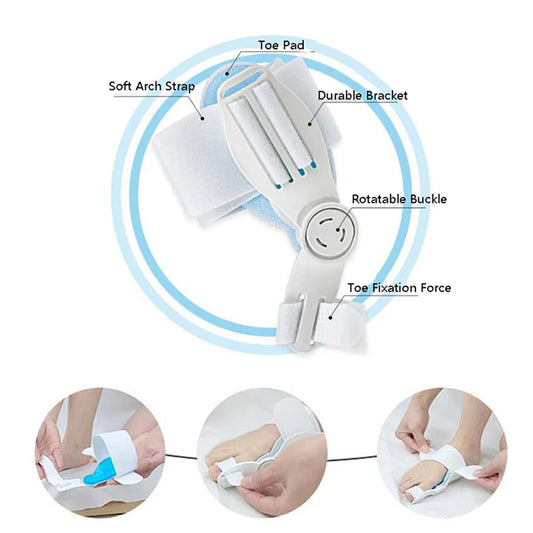 12738 Bunion Support Splint. Valgus And Bunion Valgus Corrector Hallux Valgus Corrector Adjustable Bunion Valgus Protective Cover For Men And Women Wukusy