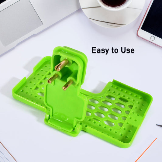 12872 Multi-purpose Wall Holder Stand For Charging Mobile Just Fit In Socket And Hang (Mix Color  1 Pc) Wukusy