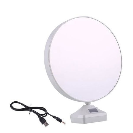 0860 Plastic 2 In 1 Mirror Come Photo Frame With Led Light Wukusy