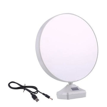 0860 Plastic 2 In 1 Mirror Come Photo Frame With Led Light Wukusy