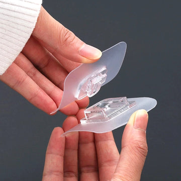 1746 Adhesive Plastic Wall Hooks Heavy Duty Hooks ( 1 Pair ) Wukusy