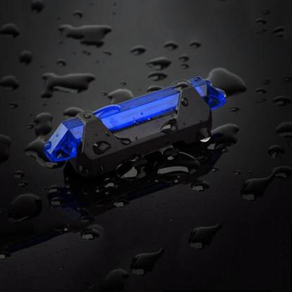 1617 Rechargeable Bicycle Front Waterproof Led Light (Blue) Wukusy