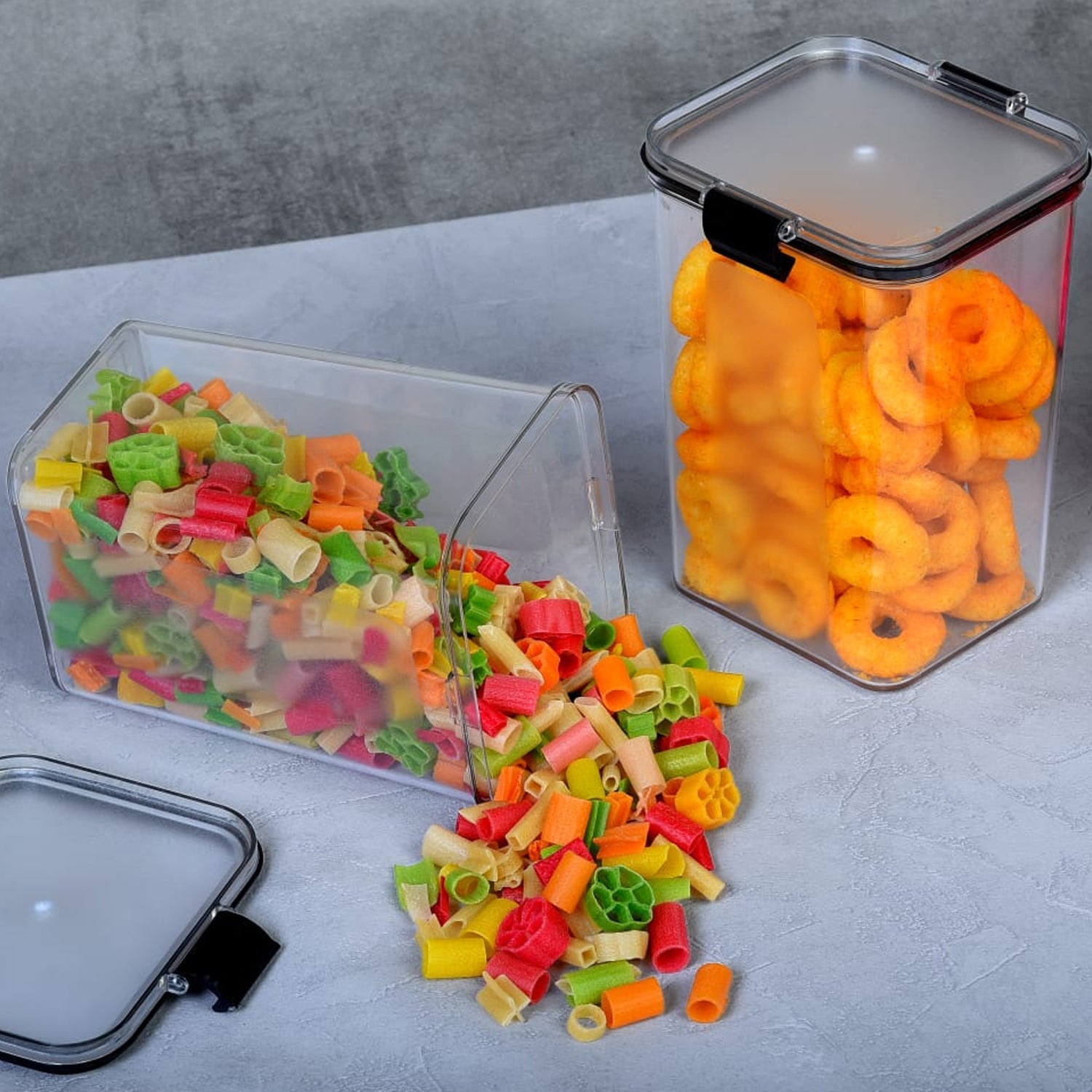 1200 Ml Airtight Lock  Lock Food Storage Container Set  2 Piece Wukusy
