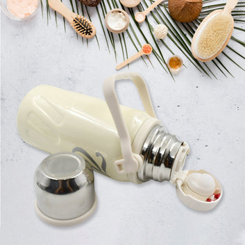 13040 Stainless Steel Vacuum Insulated Water Bottle  Leak Proof Flask For Tea Coffee  Reusable Water Bottle With Hanging Strap  Bottle For Hot  Cold Drinks Wide Mouth Water Flask (900 Ml) Wukusy
