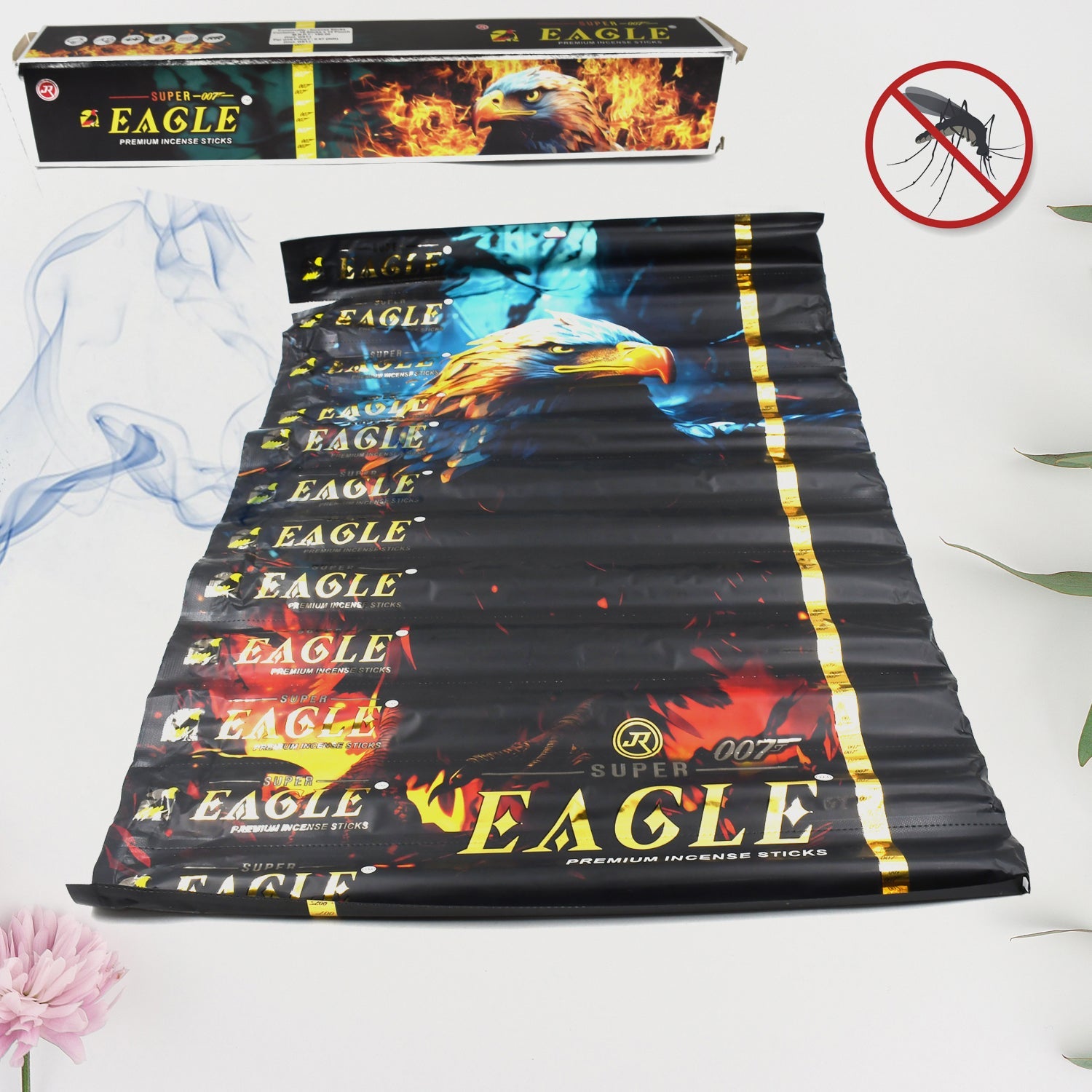 13119 Mosquito Agarbatti Stick Mosquito Agarbatti 1 Box (12 Packet  120 Sticks) (Incense Stick) Wukusy