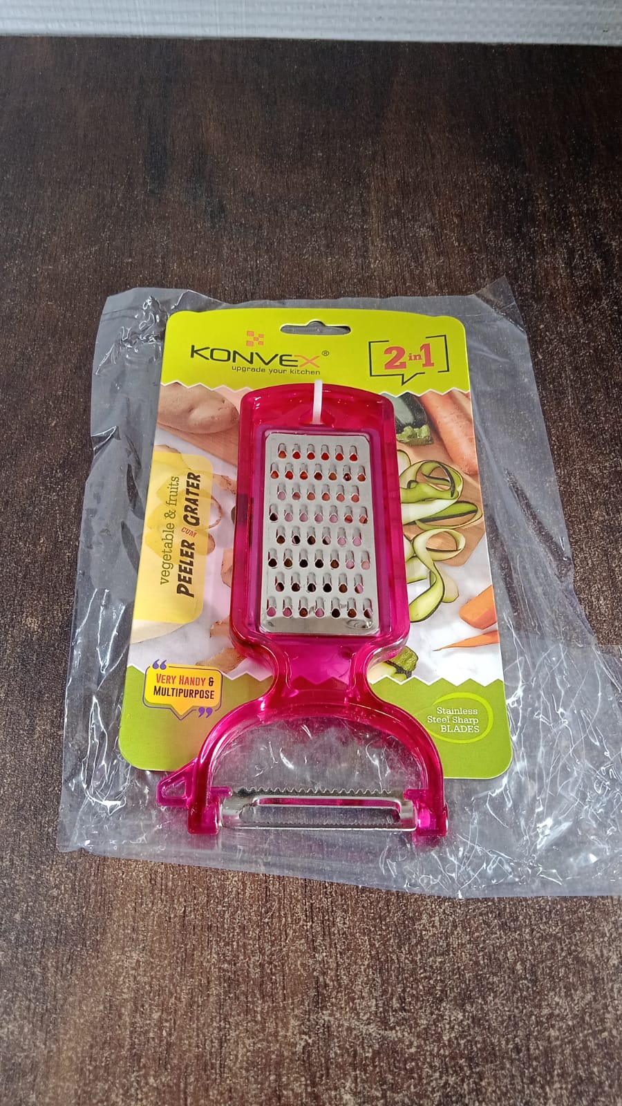 2-in-1 Multifunctional Kitchen Peeler With Grater (1 Pc) Wukusy
