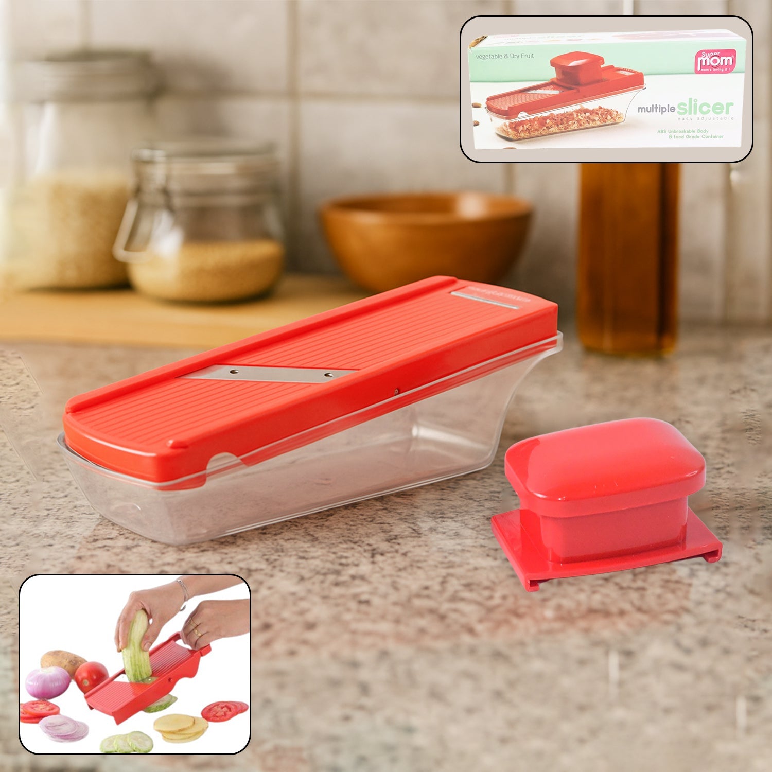 Supermom Vegetable And Dry Fruit Multiple Slicer (1 Pc) Wukusy