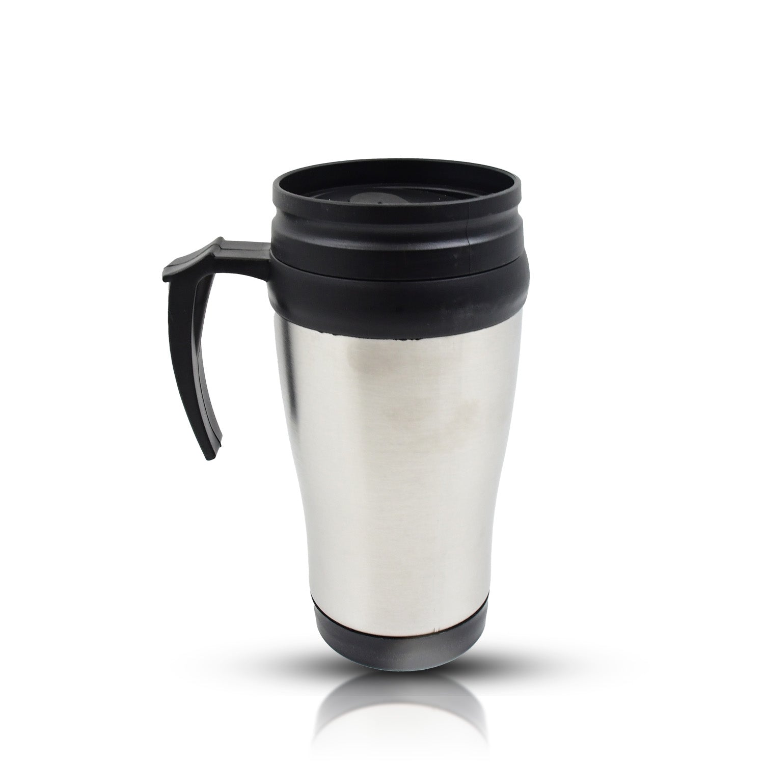 Stainless Steel Vacuum Glass Insulated Glass Coffee Cups (With Lid  Handle  1 Pc) Wukusy