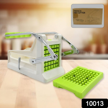 10013 French Fry Cutter Great With Vegetables Potato Fries Cutter Professional Vegetable Cutter Stainless Steel Cutter Potato Onions Carrots Cucumbers Fruits Potato Cutter (1 Pc) Wukusy