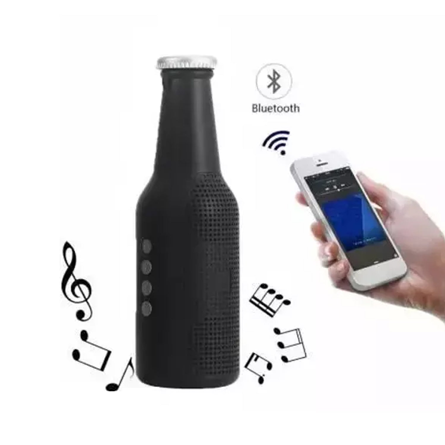 1289 Bottle Shape Bluetooth Speaker And Weatherproof Enhanced Wireless Usb Rechargeable Calling  Fm  Aux  Usb  Sd Card Support Portable Bluetooth Speaker With Rich Deep Bass Wukusy