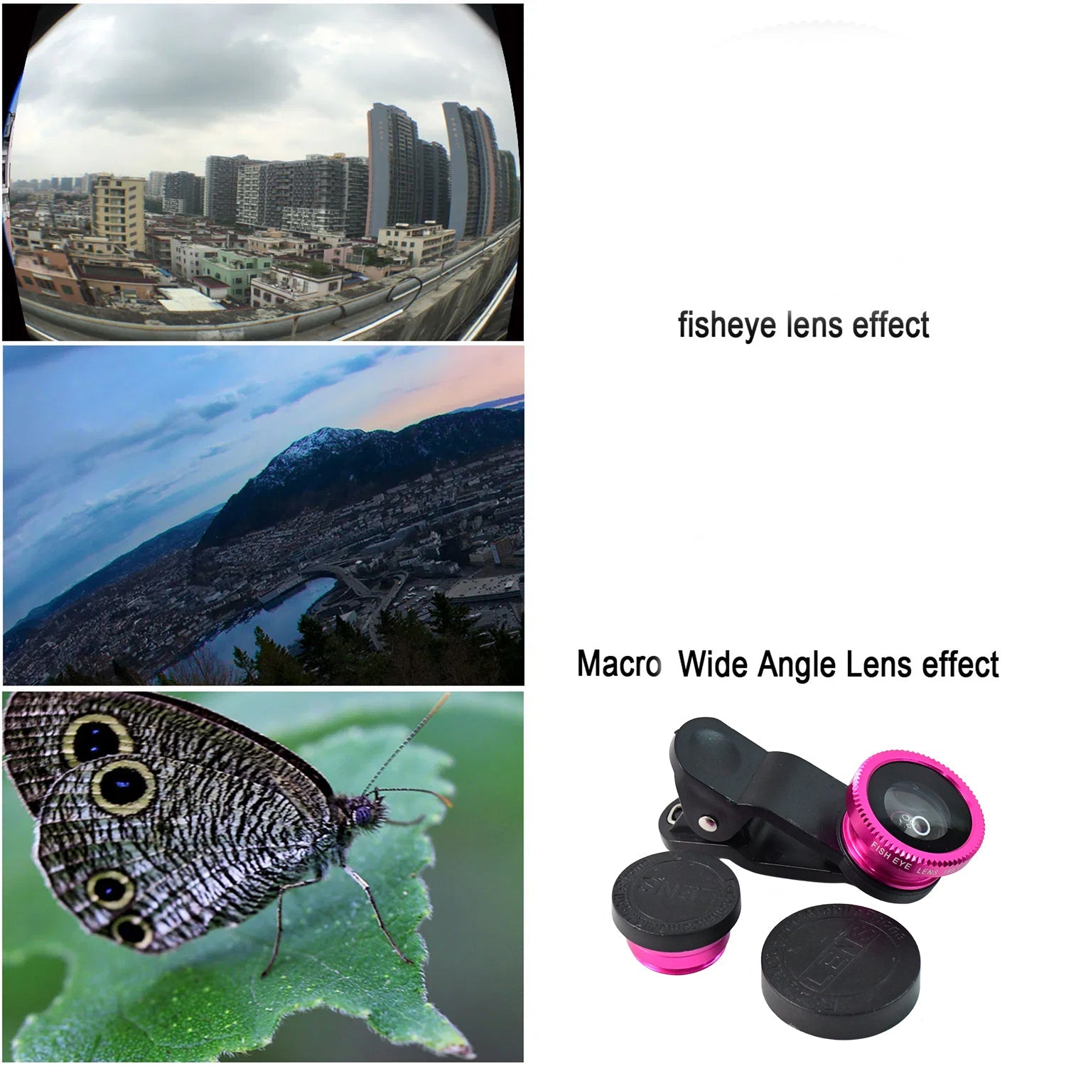 Universal Clip-on Mobile Camera Lens (1 Set) Wukusy