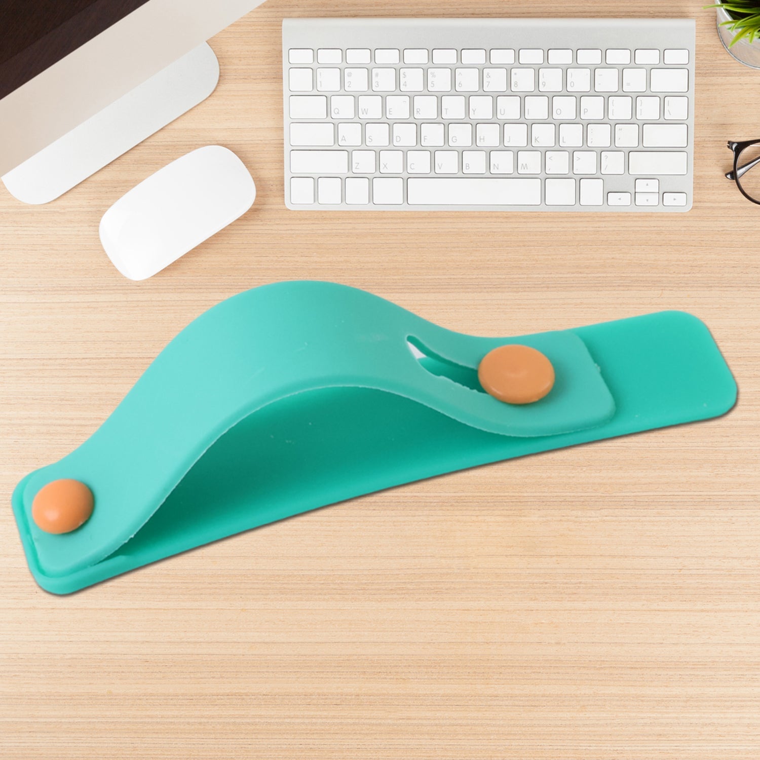 Teal Green Phone Loop Finger Holder Phone Grip Straps Silicone Phone Finger Strap (1 Pc) Wukusy