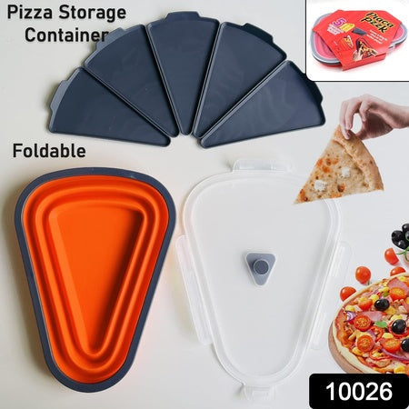 10026 Reusable Pizza Storage Containers With 5 Microwavable Serving Trays Silicone Container Expandable  Adjustable For Packing Pizza At Home  Outdoor Wukusy