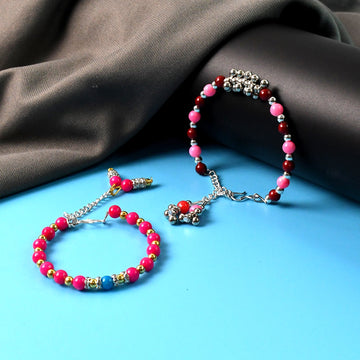 Traditional And Trendy Beaded Bracelet With Adjustable Chain (1 Pc) Wukusy