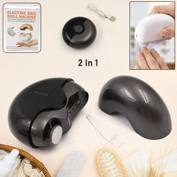 2-in-1 Electric Nail Clippers Nail File With Light (1 Pc) Wukusy