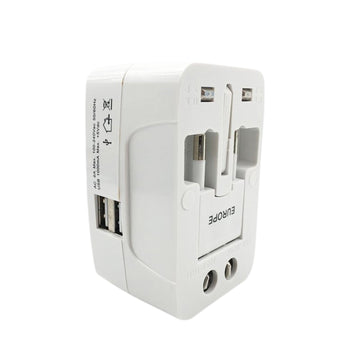 12671 All-in-one Universal Worldwide Travelling Ac Adaptor Plug (Au  Uk  Us  Eu) International Power Charger Electric Usb Power Plug Socket Adapter Converter (1 Pc) Wukusy