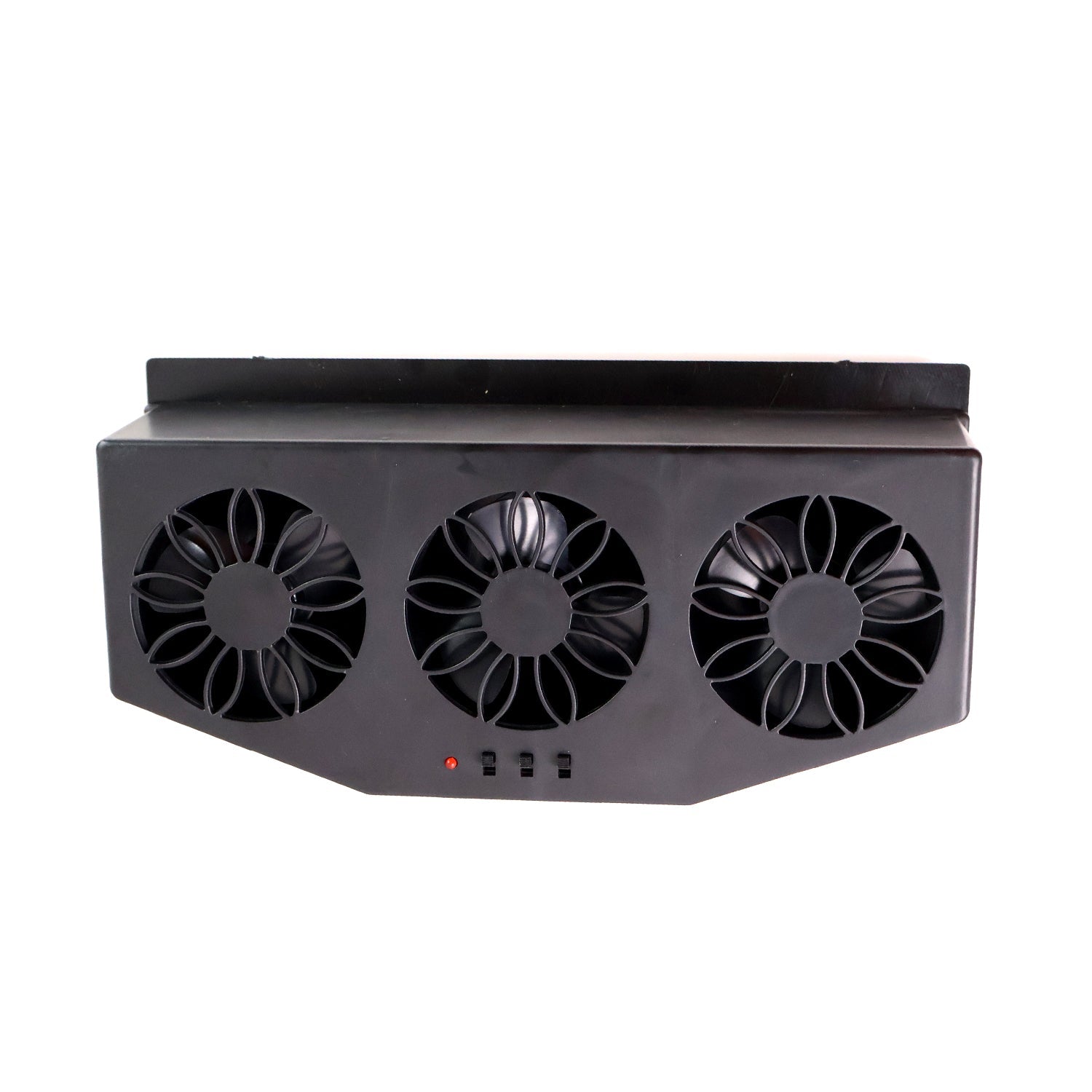 Triple Fan Solar Powered Car Exhaust Ventilation System With Usb Charging Wukusy