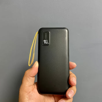 10000mah 12w Fast Charging Power Bank With Built 4 In 1 Usb With Mobile Holder (1 Pc) Wukusy