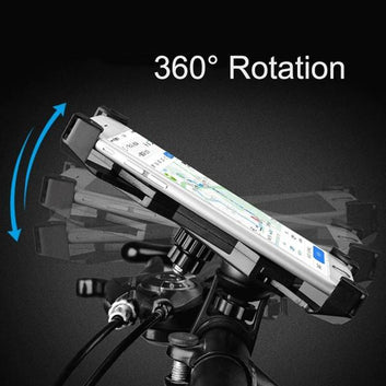 1456 Bike Phone Mount Anti Shake And Stable Cradle Clamp With 360 Rotation Wukusy