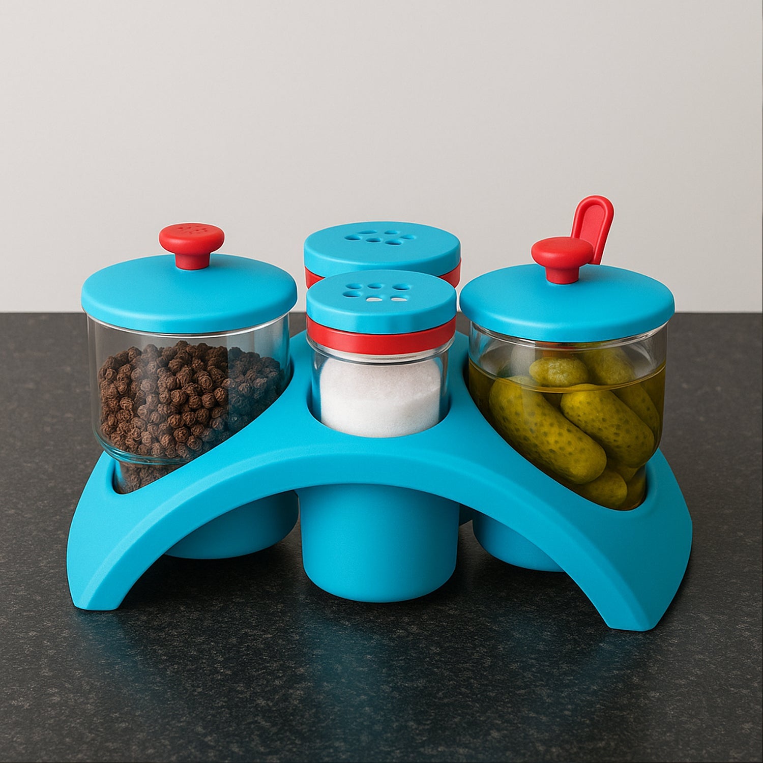 Supermom 4x Pickle With Salt  Pepper Storage Set Wukusy