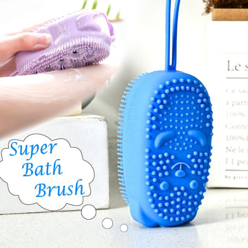 1448 Silicone Bubble Bath Spa Super Soft Body Scrubbing Brush Wukusy
