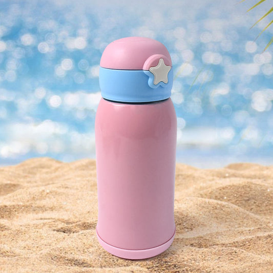 Thermos Steel Double Wall Vacuum Bottle With Cover  Strap 600ml Approx Wukusy