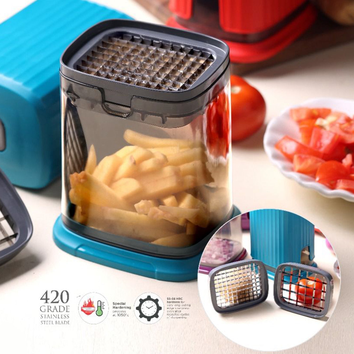 Supermom Multipurpose Onion Garlic  Vegetable Chopper (1 Pc) Wukusy