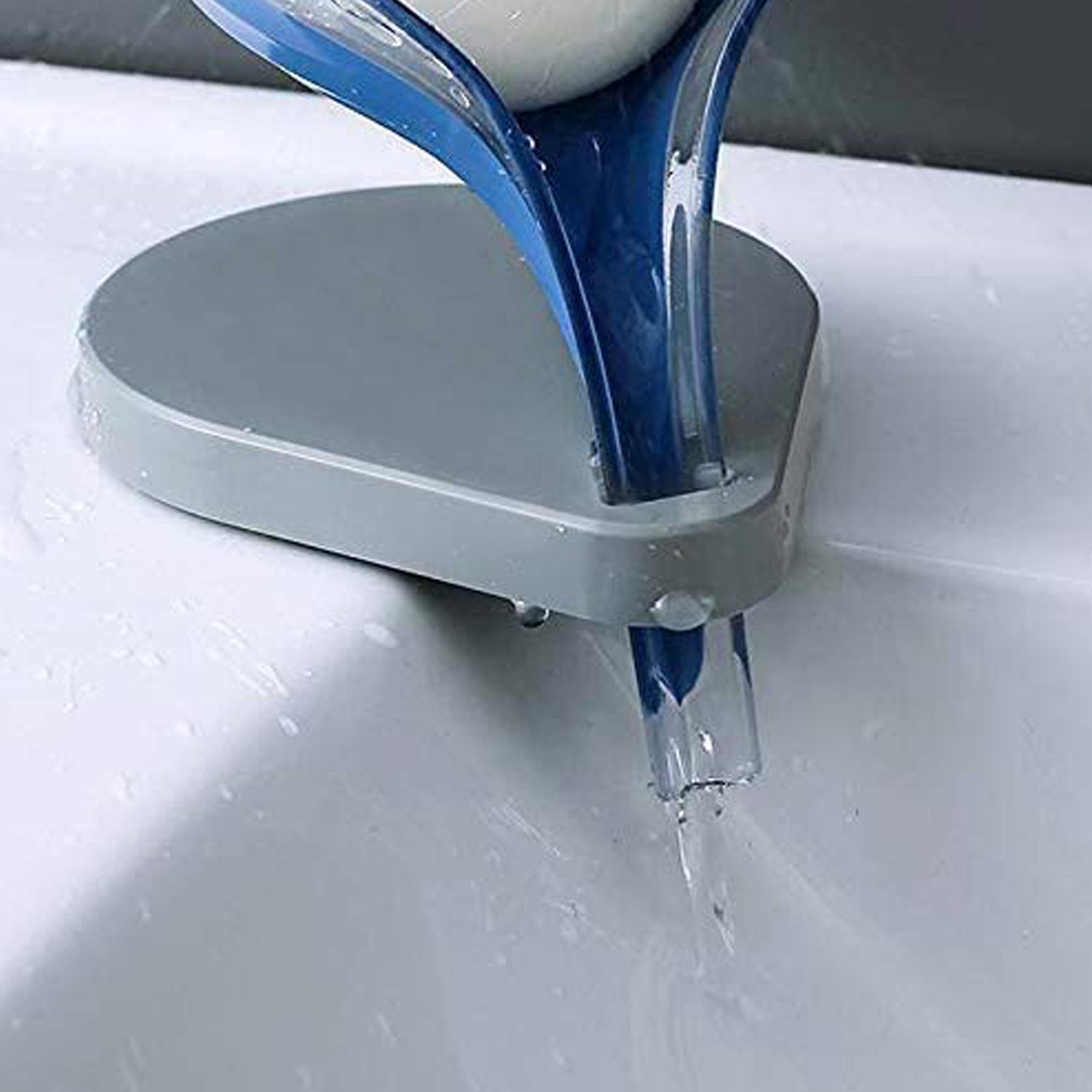 1081 Soap Tray Self Draining Leaf Soap Box Storage Soap Box Rack Leaf Laundry Soap Box With Suction Cup Suitable For Bathroom And Kitchen Plastic Tray Rack (1 Pc) Wukusy