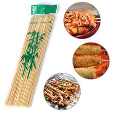 1116 Natural Bamboo Wooden Skewersbbq Sticks For Barbeque And Grilling Wukusy