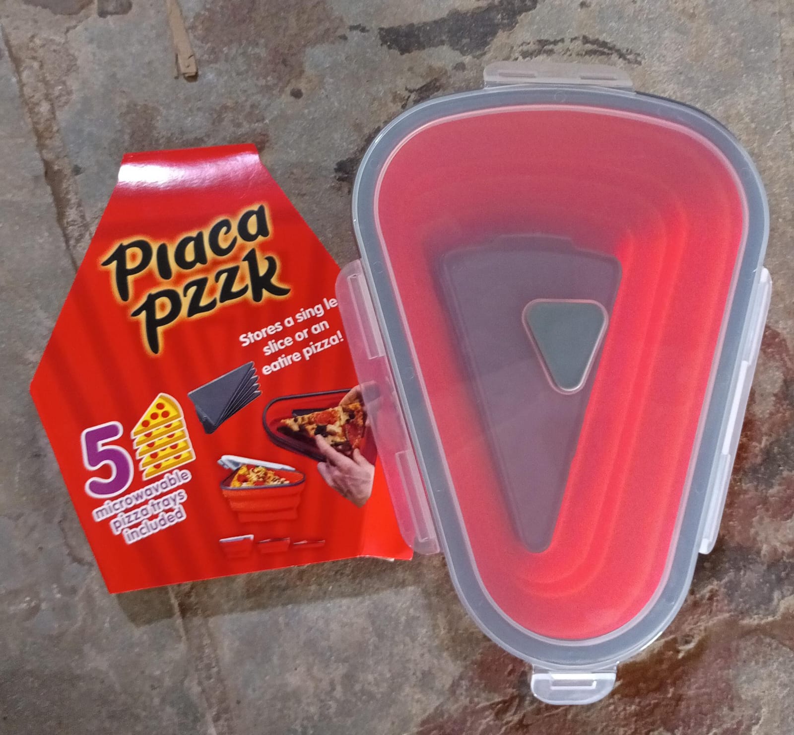 10026 Reusable Pizza Storage Containers With 5 Microwavable Serving Trays Silicone Container Expandable  Adjustable For Packing Pizza At Home  Outdoor Wukusy