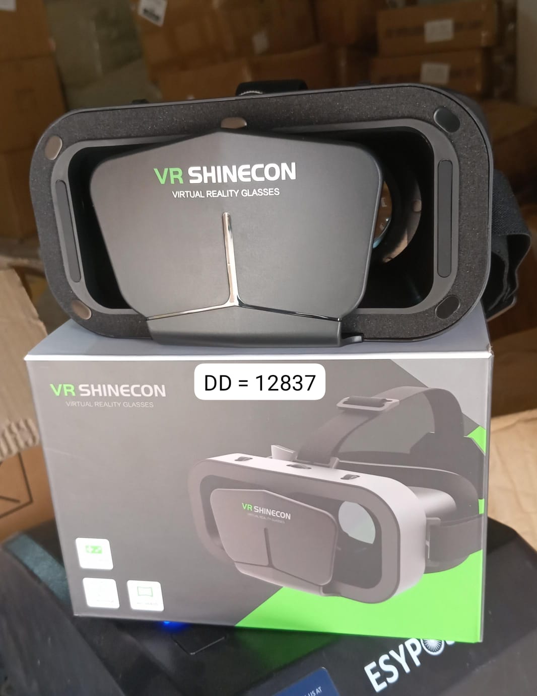 12837 3d Vr Headset Compatible With Iphone  Android Virtual Reality Vr Goggles For 3d Vr Movies Video Games (1 Pc) Wukusy