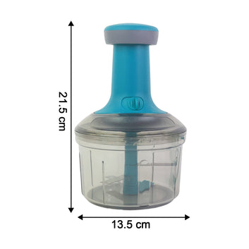 Supermom Premium Manual Push Chopper And Vegetable Cutter (750ml  1 Pc) Wukusy