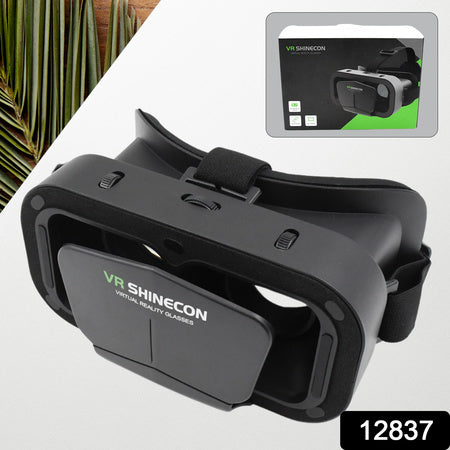 12837 3d Vr Headset Compatible With Iphone  Android Virtual Reality Vr Goggles For 3d Vr Movies Video Games (1 Pc) Wukusy