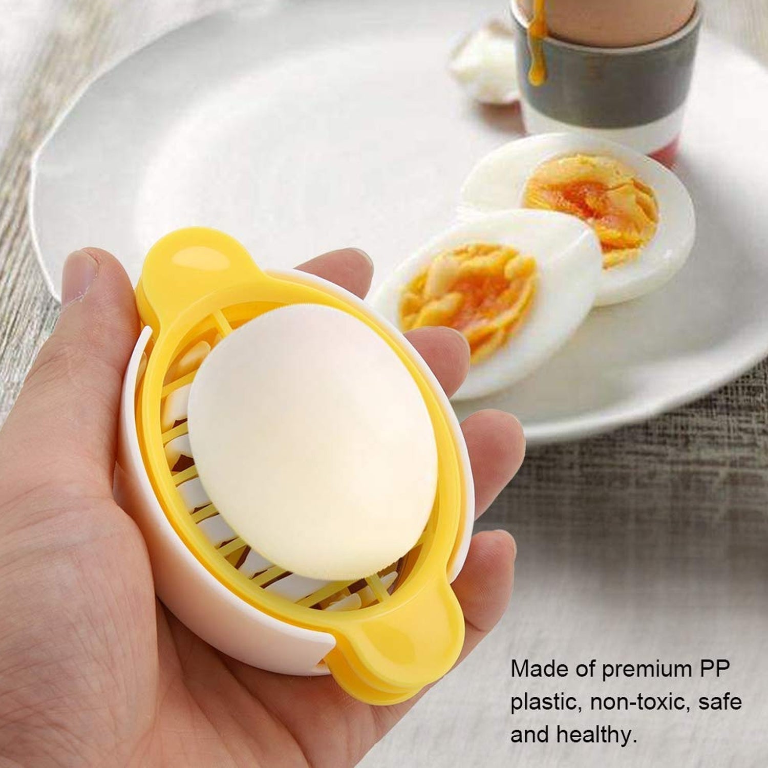 10022 Egg Slicer 3 In 1 Boiled Egg Slicer Egg Slicer Preserved Egg Slicer Home Restaurant Kitchen Tool (1 Pc) Wukusy