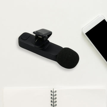 12639 Intelligent Noise Cancelling Live Streaming Clip On Microphone For Type-c  For Iphone With Charging Mini Wireless Lapel Collar Microphone Wukusy